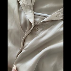 Beige silk blouse